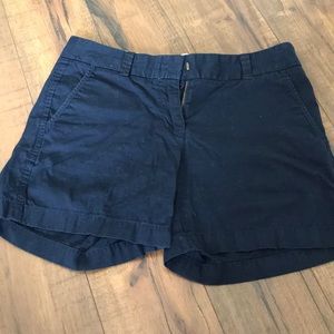 J crew navy blue chino shorts size 2
